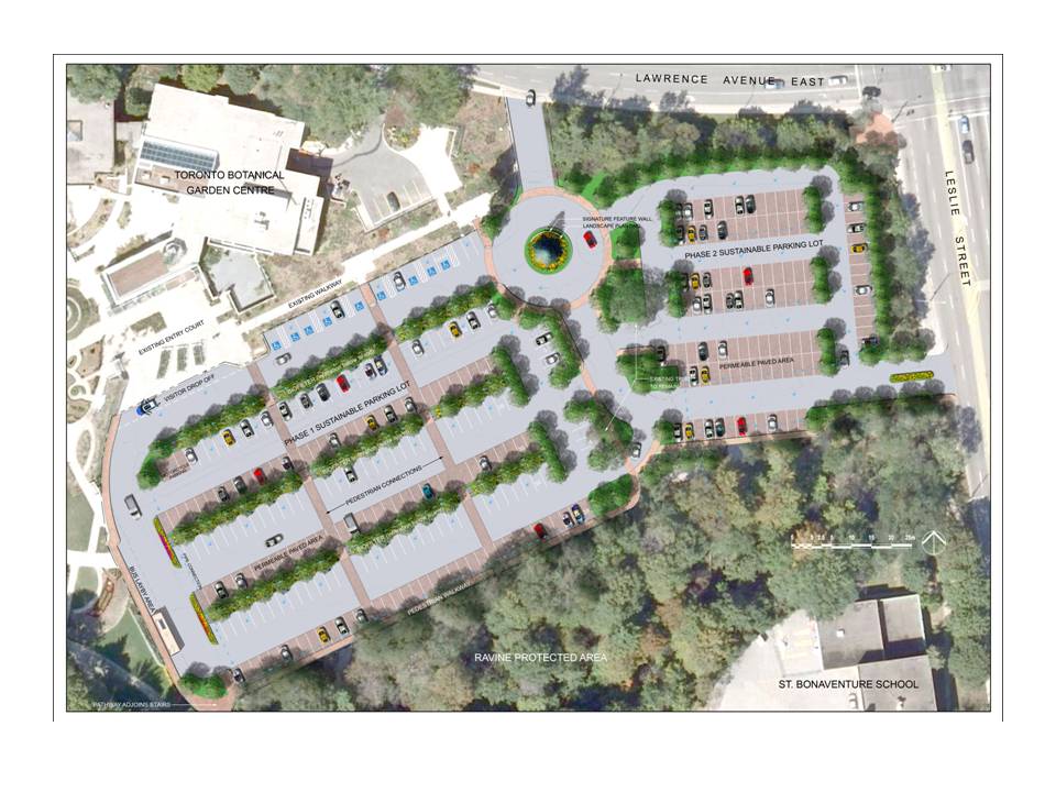 Edwards Gardens Sustainable Parking Lot Retrofit CSLA